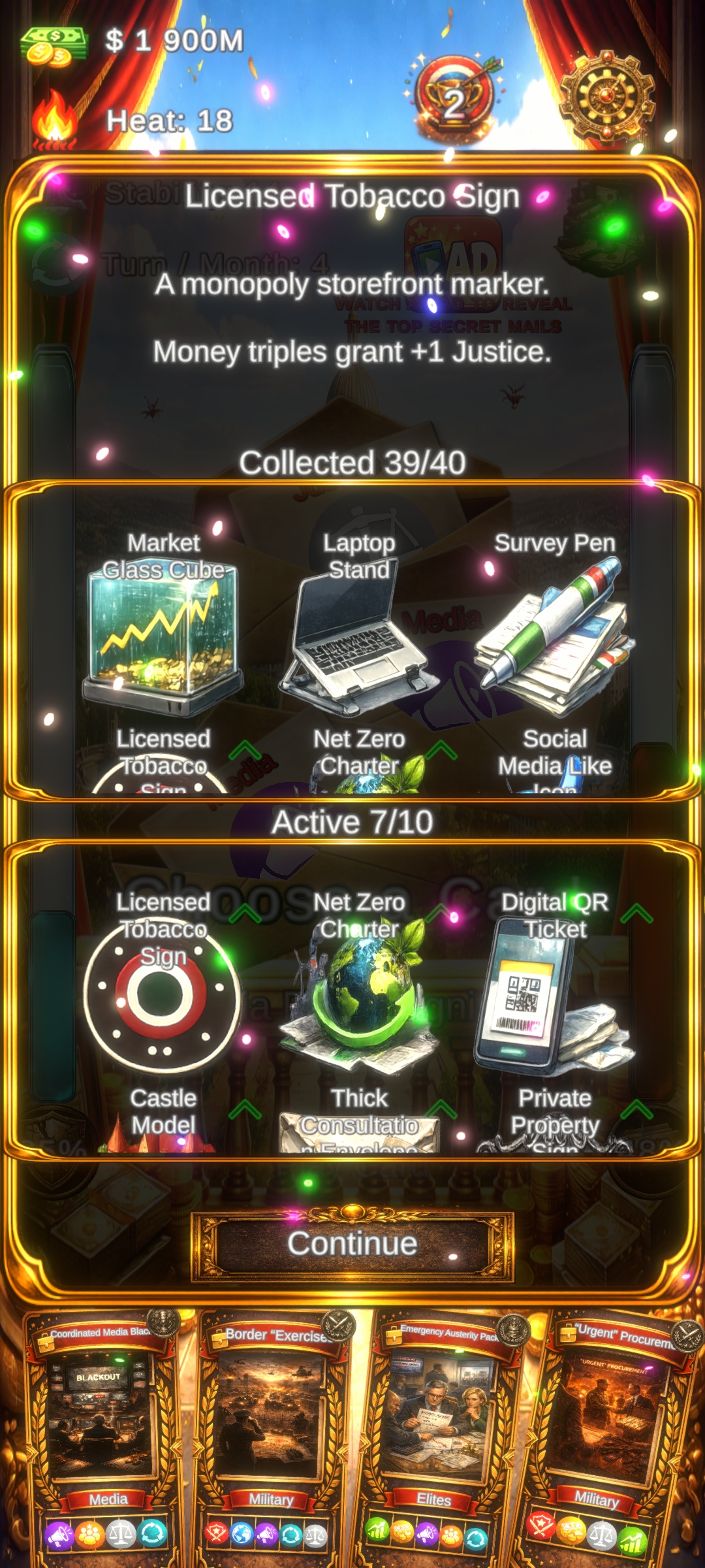 Hands Not Clean gameplay screenshot – relics collection